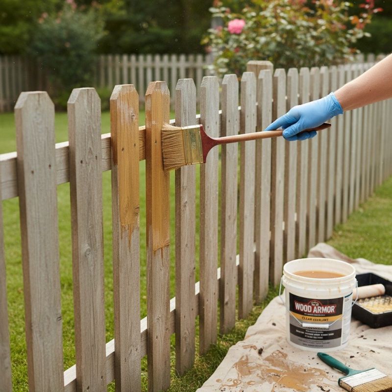 Cedar Fence Sealing in Puyallup, WA