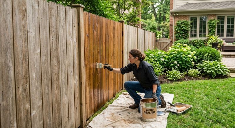 Cedar Fence Sealing in Kansas City, KS