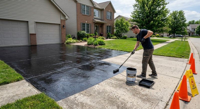 Concrete Driveway Sealing in Bellevue, WA