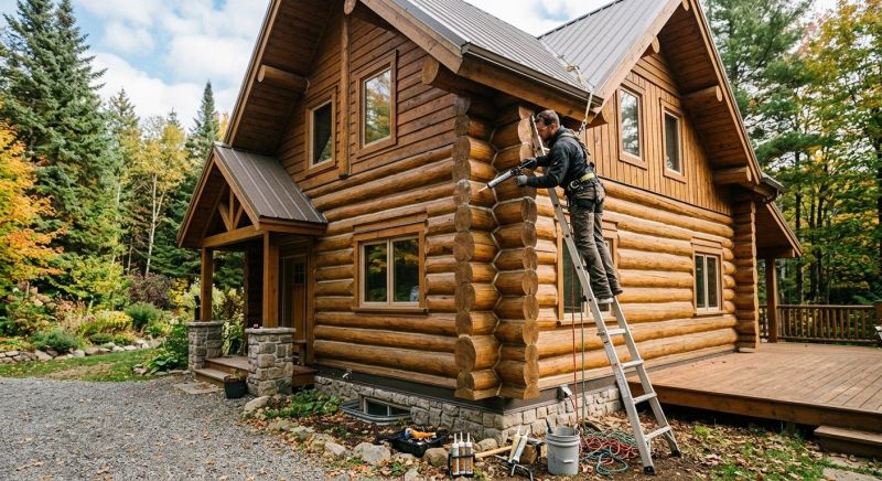 Log Home Weatherproofing in Tacoma, WA