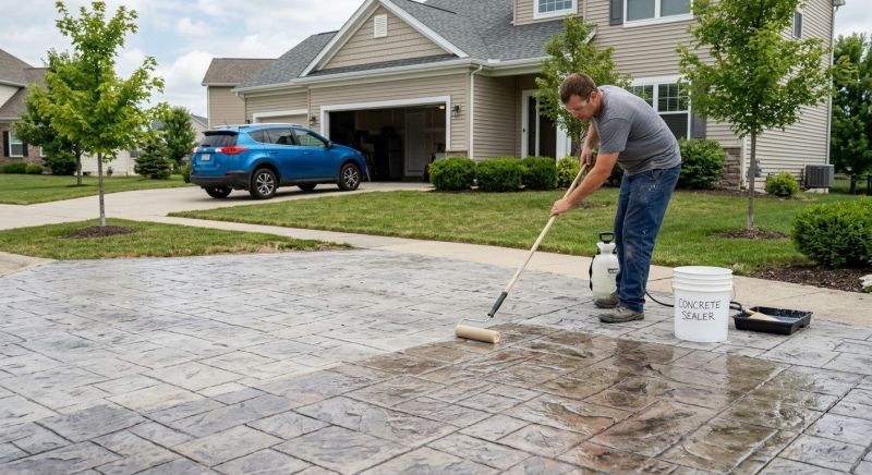 Porch Concrete Sealing in Tacoma, WA