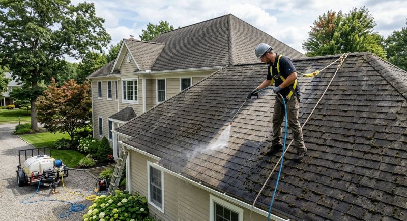 Slate Roof Power Washing in Vancouver, WA