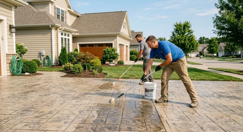 Stamped Concrete Sealing in Gig Harbor, WA
